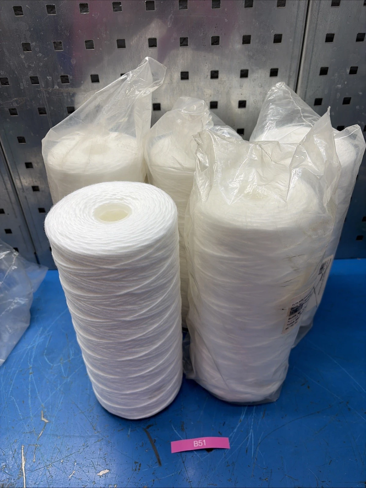 (5) String Poly Fiber Water Filter Cartridges Length 10” X 4 1/2” Fast Shipping