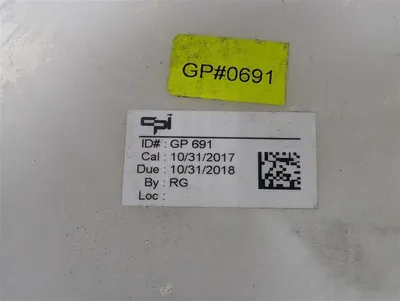 GPI GP691 Inactive Gage Weight 1kg Used