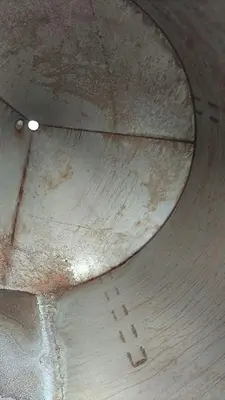 Silo, 365 CF, S/st, 8' x 6', 55 Lbs/CF, Auger, #S740292