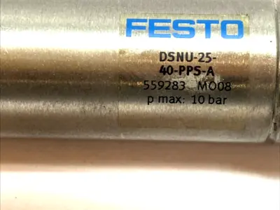 USED FESTO ISO CYLINDER 25MM BORE 40MM STROKE PPS CUSHION 559283