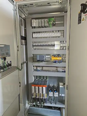 Complete KOSME Bottling Line Includes Depalletizer, Barifill Glass Filler & Flexa Labeler