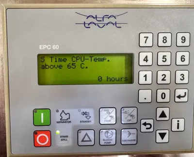 Alfa-Laval LAPX 404 SGP-31G/GC CLARA 20 HF clarifier skid, 316L SS.