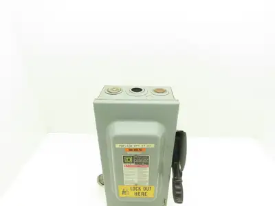 Square D H362 Heavy Duty Fused Safety Disconnect Switch 60A 600VAC Series F1