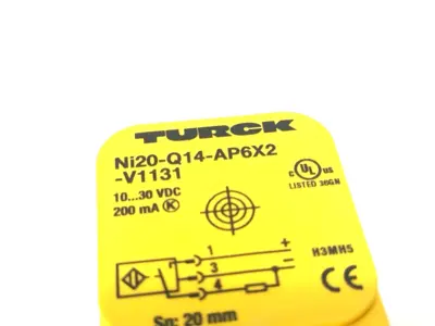 4690210, Ni20-Q14-AP6X2-V1131 | Turck Ni20-Q14-AP6X2-V1131 Rectangular Inductive Sensor M8 Male 3-Pin 4690210 - Used