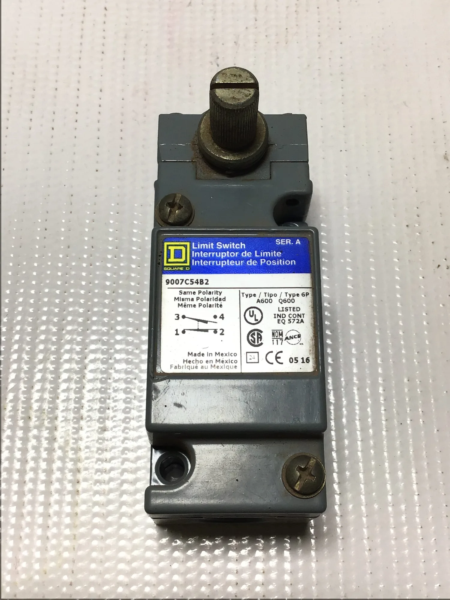 Square D 9007C54B2 Heavy Duty Limit Switch Ser A