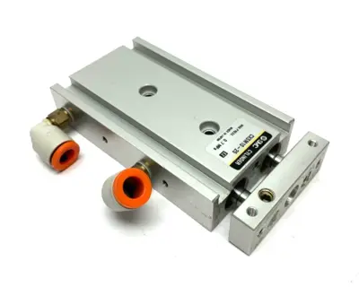 CXSM10-25 | SMC  Dual Rod Guided Pneumatic Cylinder 10mm Bore 25mm Stroke - Used