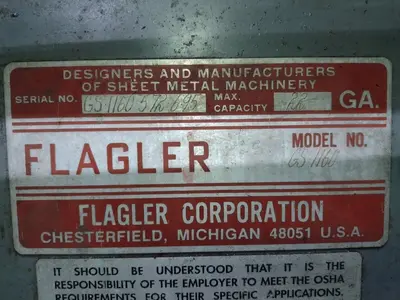 USED FLAGLER GS1160