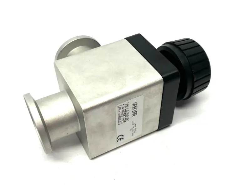 Used VARIAN RIGHT ANGLE BLOCK BELLOWS VALVE, MANUAL KNOB NW25 H/O Valves/Fittings Michigan US | Maverick Industrial Sales #1088923