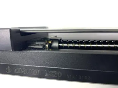 USED MISUMI SINGLE AXIS ACTUATOR W/ COVER 300MM LONG 54MM TABLE LENGTH 80MM W