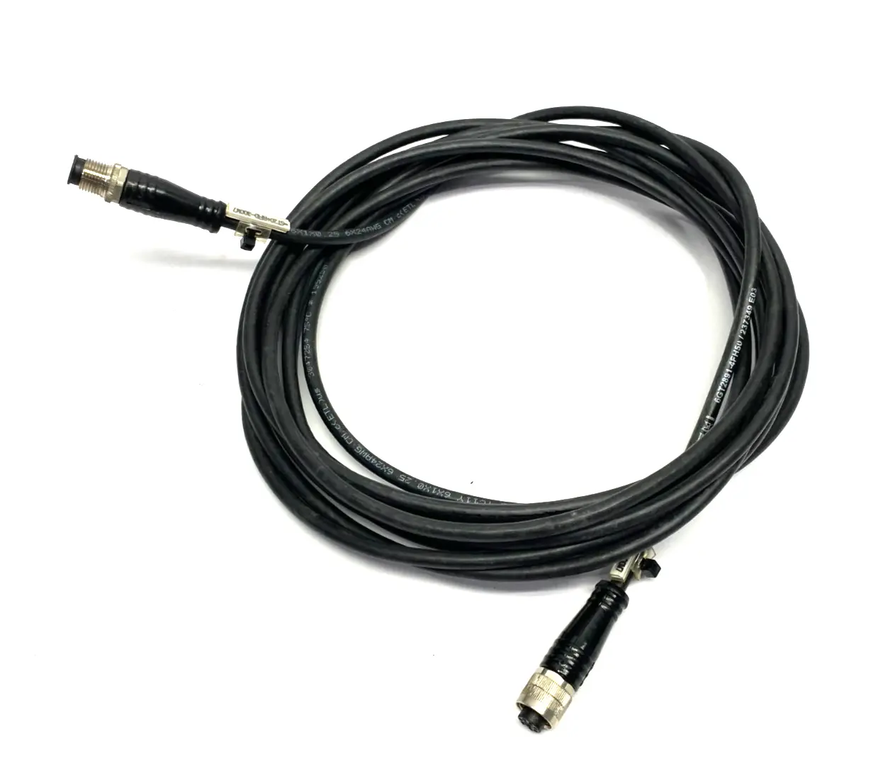 USED SIEMENS SIMATIC RF PLUG-IN MV CABLE ASSEMBLY M12 M/F