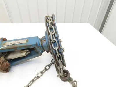 DeZurik 825 3" Stainless Knife Gate Valve with Pull Chain Wheel Actuator