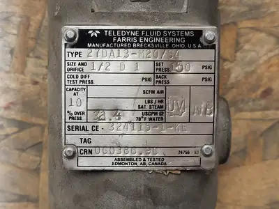 Used FARRIS ENGINEERING 27DA13-M20/S4 Valves/Fittings British Columbia CA | Lenmark #255501
