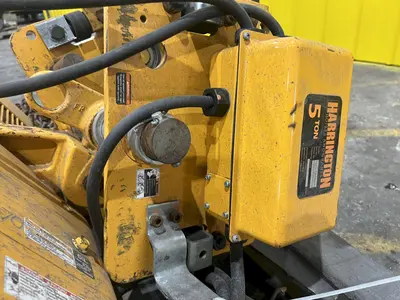 10,000 LB (5 TON) HARRINGTON MOTORIZED CHAIN HOIST W/ POWER TROLLEY: STOCK #19957