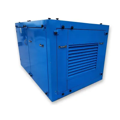 Used 75HP Alusuisse Alesa Pressure Blower w/ Inlet Filter and Acoustic Enclosure