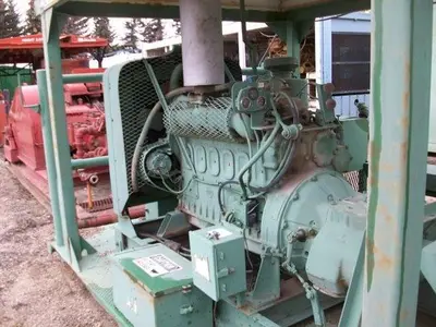 USED NATIONAL JWS-125, 3.5X5 TRIPLEX MUD PUMP PACKAGE