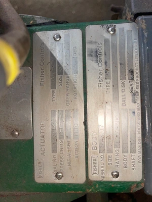 Fisher V-Ball Control Valve size 8" Type V200