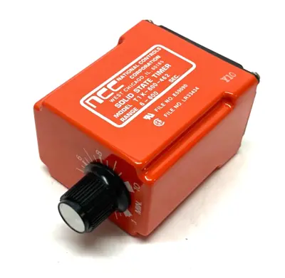 USED NCC NATIONAL CONTROLS CORP SOLID-STATE TIME DELAY RELAY 6-600SEC