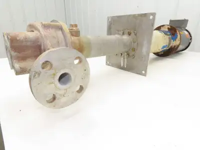 Sanwa VM-2542 Stainless Centrifugal Pump 1" Flanged 2Hp 460V 13 GPM Ext Shaft