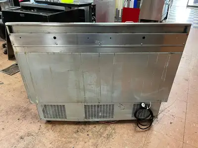 Used Glastender Used Glastender MF48-SF2 48" Underbar Stainless Steel Glass Froster, 252 Mugs Capacity 120V Underbar Equipment Illinois US | Falcon Restaurant Supply #1376213