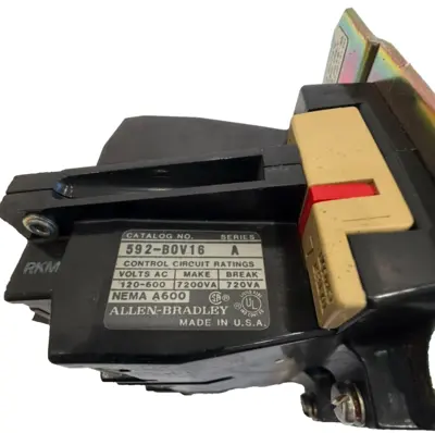 ALLEN BRADLEY 592-B0V16 OVERLOAD RELAY SER. A 592BOV16 NEW, SURPLUS