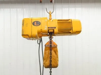 Harrington NER005LD 1/2 Ton Electrc Chain Hoist 14/5 FPM 2 Speed 9' Lift 3PH