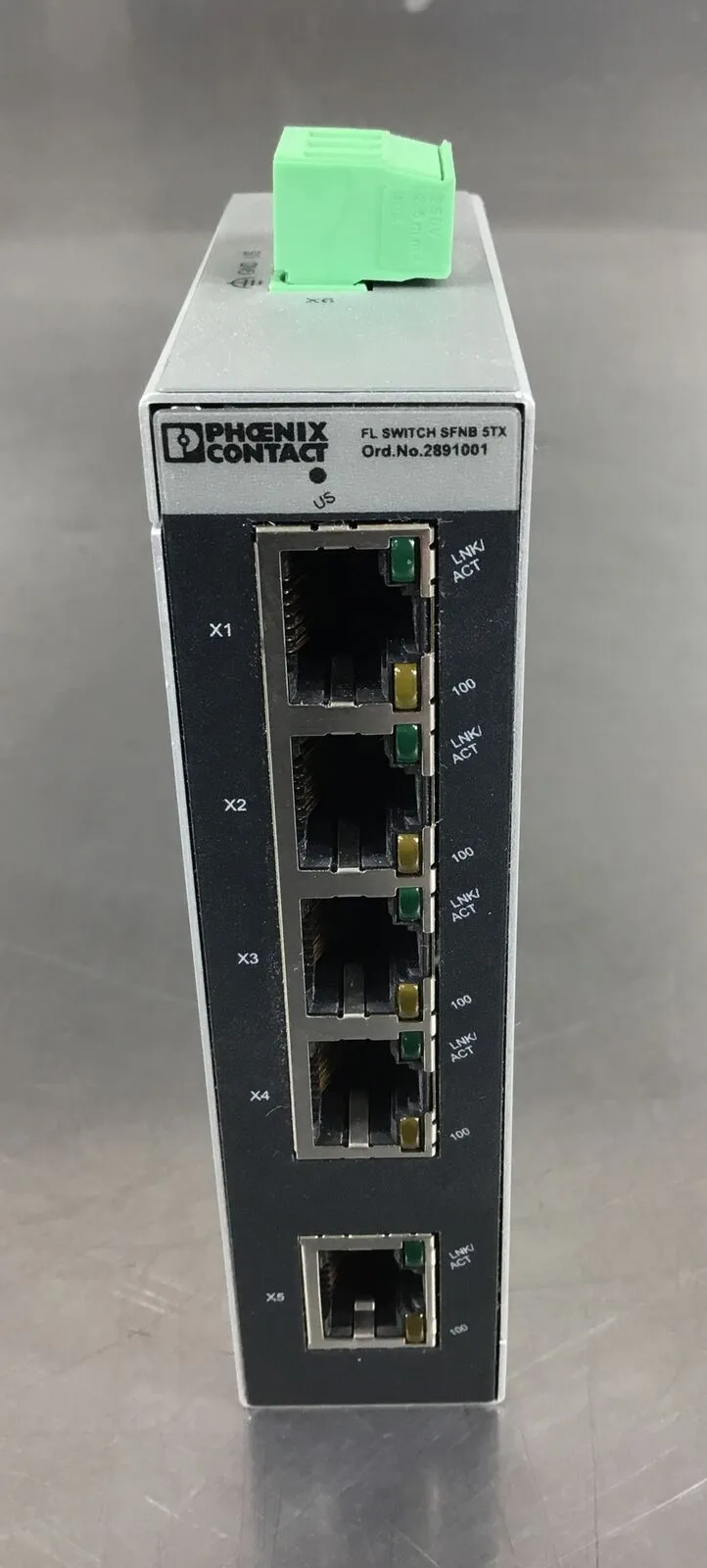 PHOENIX CONTACT FL SWITCH SFNB 5TX ETHERNET SWITCH 24VDC 5 PORTS 3E-48