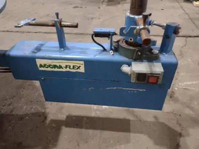 5,500 LBS X 48" AWC (ACCRA-WIRE CONTROLS) MODEL #F-200AF HORIZONTAL PALLET TYPE POWERED DE-COILER REEL: STOCK #19266