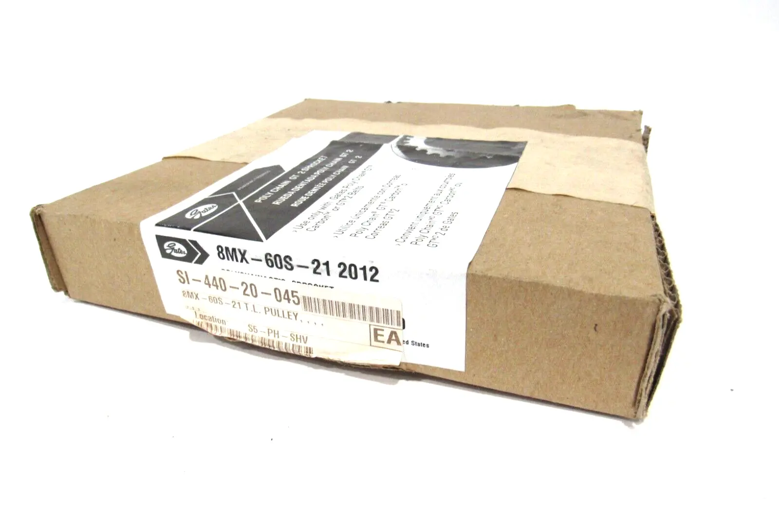 NEW GATES 8MX-60S-21 2012 POLY CHAIN SPROCKET 8MX60S212012