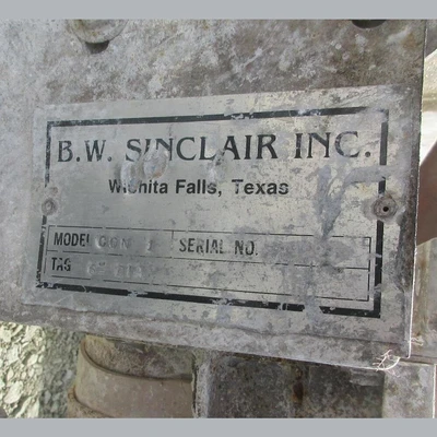 USED B.W. SINCLAIR CON 3