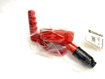 NEW OILSAFE STUMPY WIDE SPOUT LID, RED