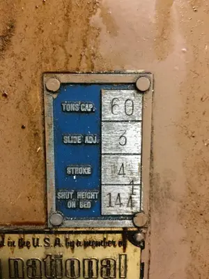USED 1989 BLISS C-60
