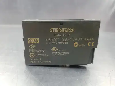 Used Siemens 6ES7138-4CA01-0AA0 Simatic S7 Power Module PLC Input & Output | Palmetto Automation #1150698
