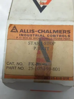 New | in-Stock ALLIS-CHALMERS 25-107-199-801 Miscellaneous Equipment (Electrical & Power) | Surplus Asset Holdings #1196414