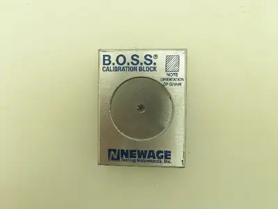 B.O.S.S. Newage HA0158 Calibration Block For Brinell Optical Scanning 3.64MM