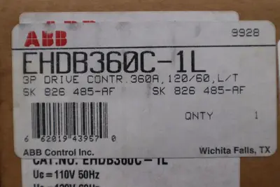 ABB Contactor EHDB360C-1L NEW WITH BOX STOCK G9A