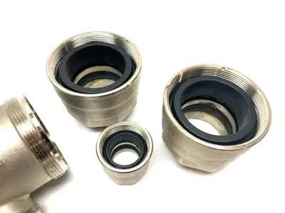 USED CHAMPION INFINITY QUICK-LOCK ALUMINUM OUTLET TEE UNION FITTING 40MM X 20MM