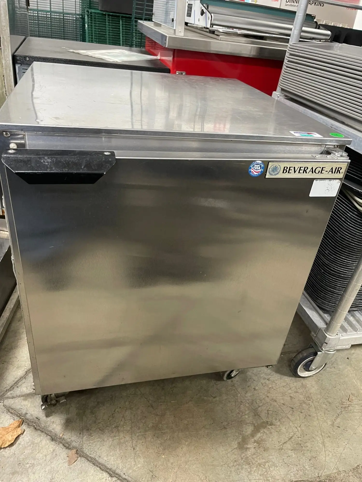 Used Beverage Air Used 27" Beverage Air UCR27A-23 Undercounter Commercial Refrigerator 120V Undercounter Refrigerators Illinois US | Falcon Restaurant Supply #1376352