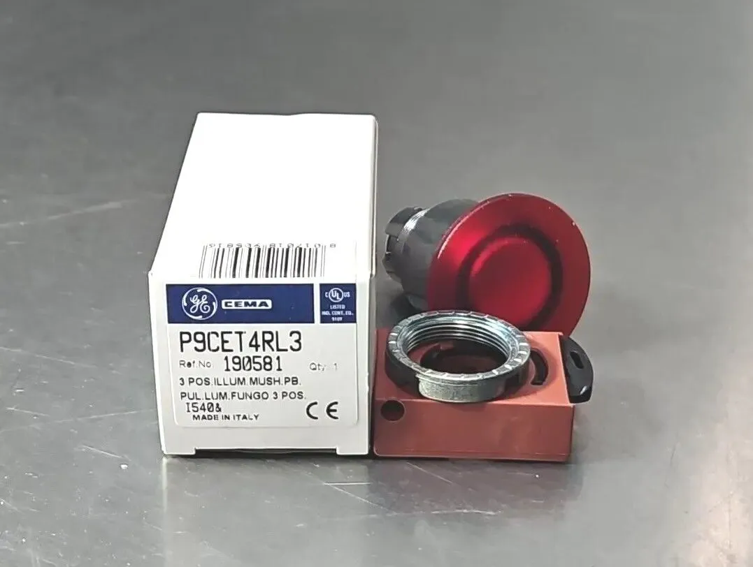 General Electric P9CET4RL3 3 Pos. Illum. Muss. PB. Loc4E26