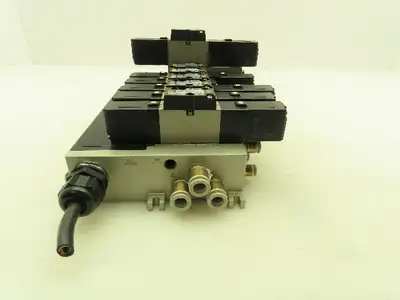 SMC VV5FS2 Plug-In 6-Station Manifold Control Unit VFS2000 Solenoid Valve Bank