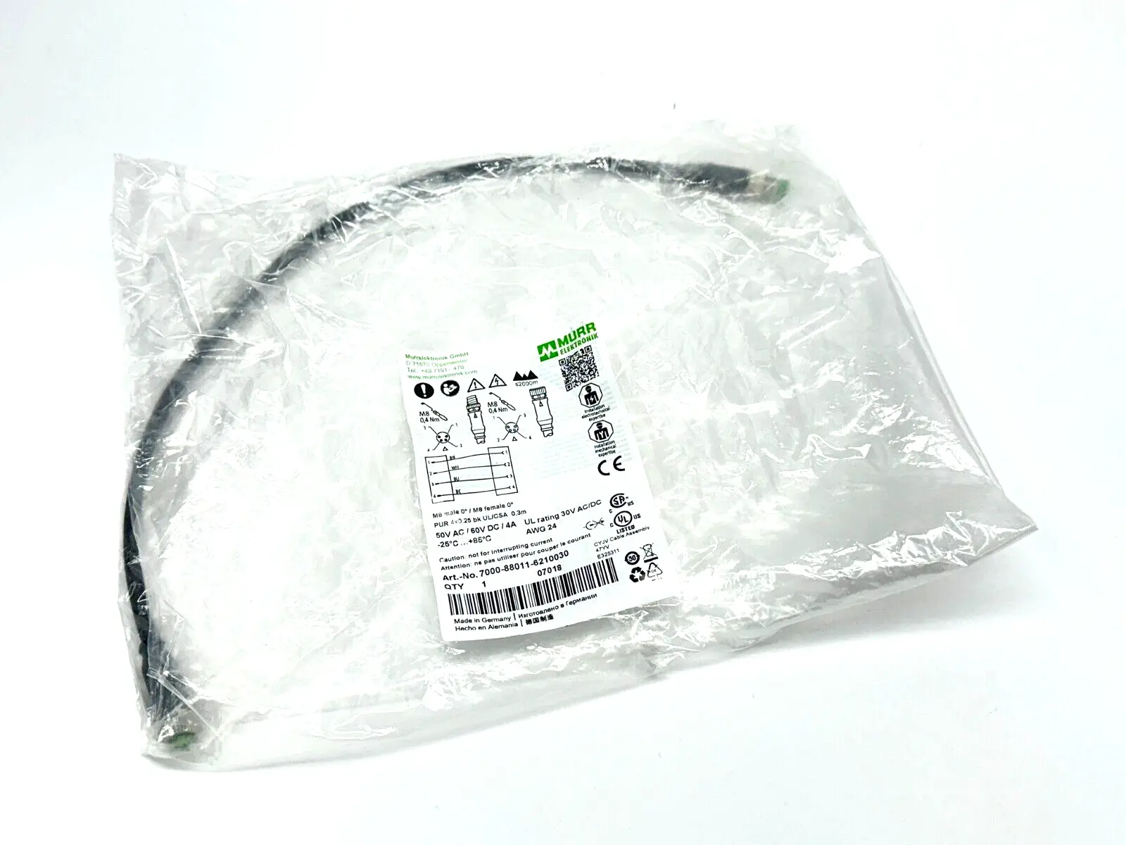 New | in-Stock Murr Elektronik 7000-88011-6210030 Cable & Wire Michigan US | Maverick Industrial Sales #1463001