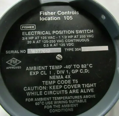 NEW FISHER 667 CONTROL VALVE SIZE 30 DVC5010 3/4" 304