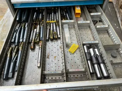 USED MILLING MATERIAL/ FREESMATERIAAL / MAHLGERÄTE APART OR WHOLE CABINET/ NEW NEW NEW