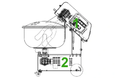 Talsa MIX95se Tilting Bowl Mixer – 95 Liter Capacity, Single Motor with Bowl Inertia Rotation