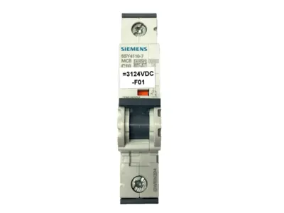 USED SIEMENS MINIATURE CIRCUIT BREAKER 1-POLE 230/400V 10A