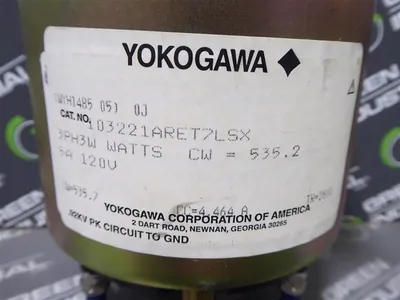 Yokogawa 103221ARET7LSX 0-3000 AC Kilowatts Meter Used