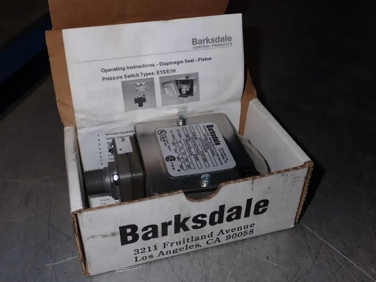 New | in-Stock BARKDALE E1HH90P6 Pressure Switches Ohio US | HGR 24 #1070106