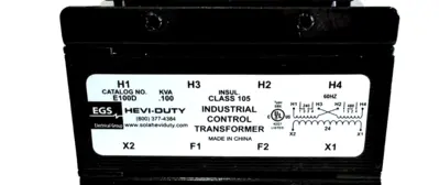 NEW SOLA EGS E100D TRANSFORMER .100KVA 60HZ 240 X 480V