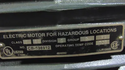 5 HP US Motors X5P2B Hazardous Locations Motor 184T Frame 230/460V 1750 RPM New NIB