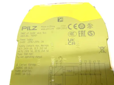 New | in-Stock Pilz Sigma Safety Expansion Contact Relay PNOZ s7 24VDC 4 n/o 1 n/c Relays & Switches Michigan US | Maverick Industrial Sales #1401843