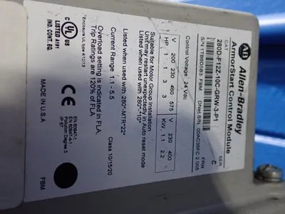 Used ALLENBRADLEY 280DF12Z10CGRW3PI Starters Ohio US | HGR 24 #885602